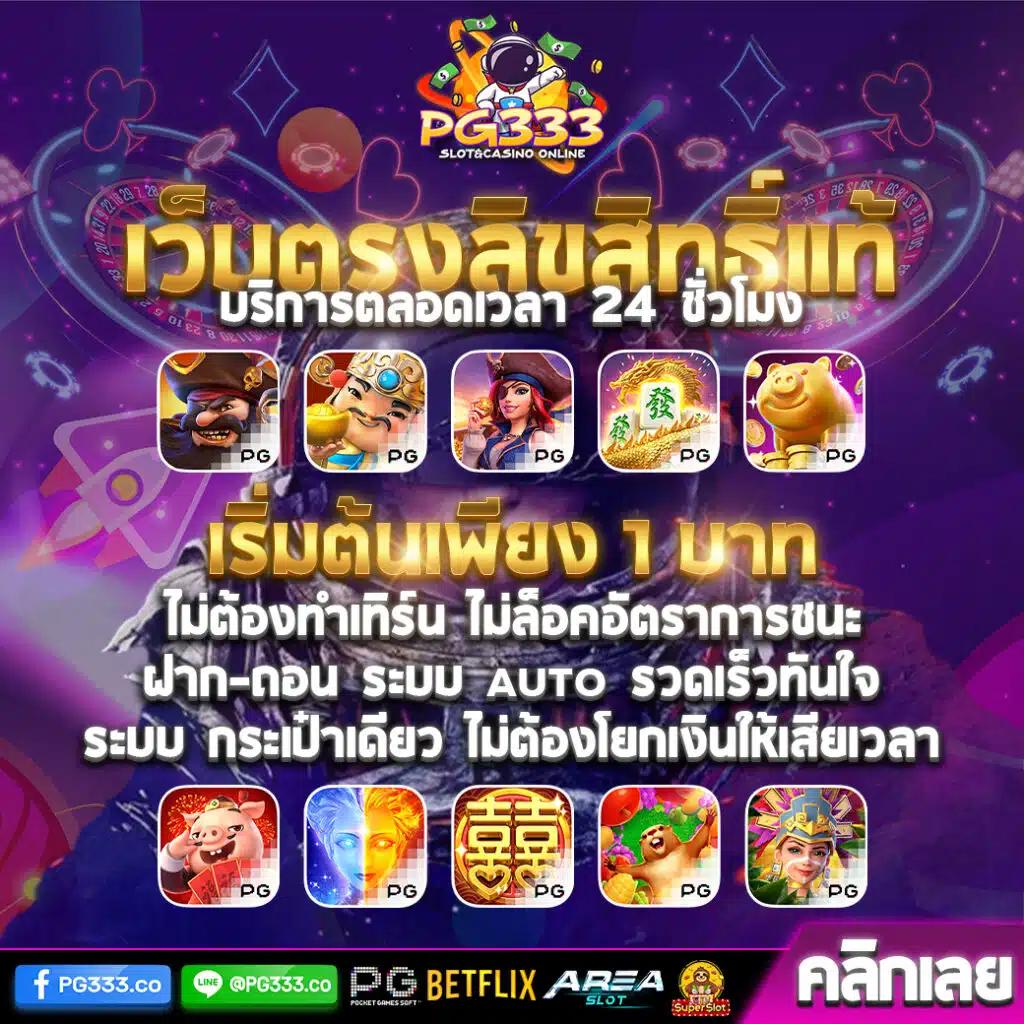 สมัครสมาชิก PG1688 เว็บตรง รวมเกมทันสมัย แจกโบนัสสุดคุ้ม